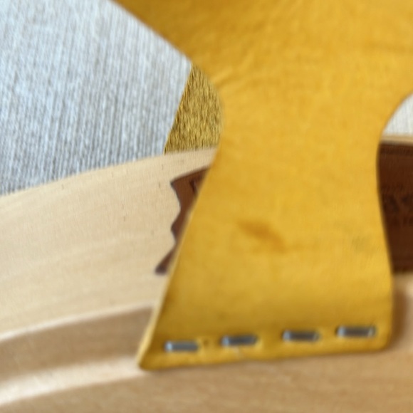 Swedish Hasbeens Beautiful NWT Bow Yellow Retro Vintage Clog Sandal - Picture 16 of 16